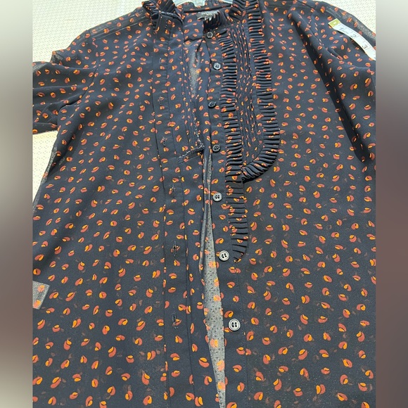 SALE!!!!Ann Taylor Blue Chiffon Blouse - Picture 6 of 13